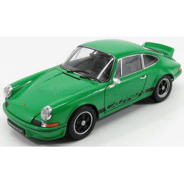 WELLY PORSCHE 911 CARRERA RS 2.7 COUPE 1973 - GREEN BLACK 1/18