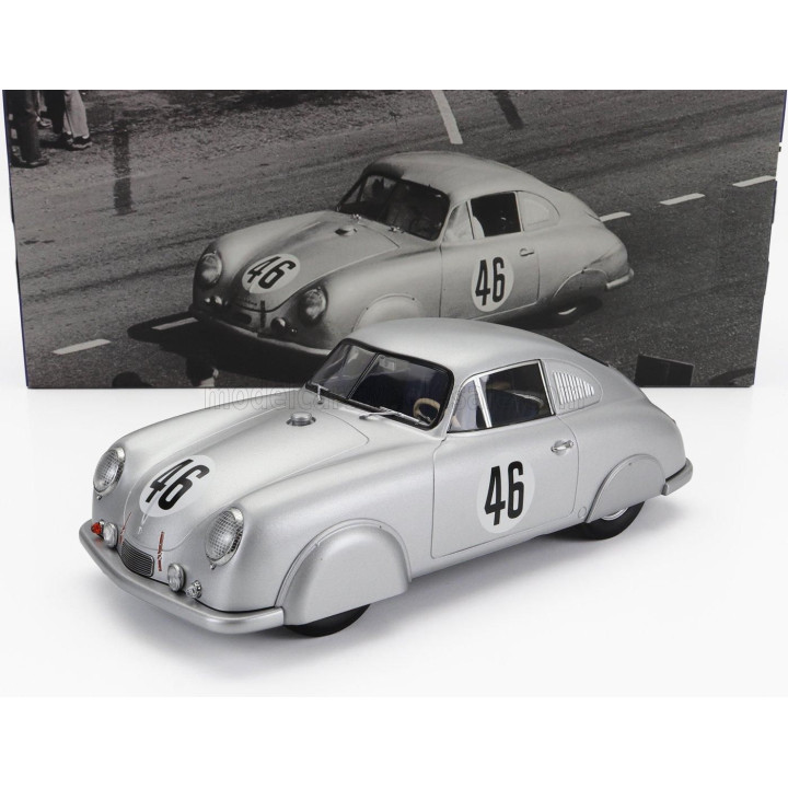 WERK83 PORSCHE 356 SL COUPE TEAM PORSCHE K.G. N 46 WINNER CLASS 24h LE MANS 1951 AUGUSTE VEUILLET - EDMOND MOUCHE - SILVER 1/18