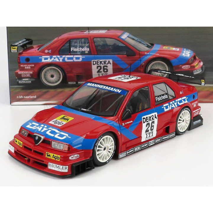 WERK83 ALFA ROMEO 155 V6 TI TEAM ALFA CORSE N 26 DTM ITC 1995 GIANCARLO FISICHELLA - RED BLUE 1/18