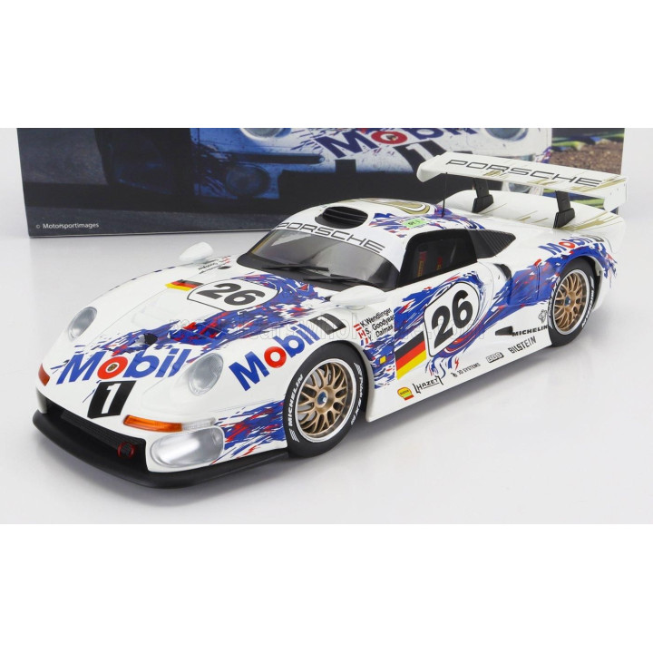 WERK83 PORSCHE 911 GT1 3.2L TURBO TEAM PORSCHE AG MOBIL1 N 26 3rd 24h LE MANS 1996 Y.DALMAS -  K.WENDLINGER - S.GOODYEAR - WHITE