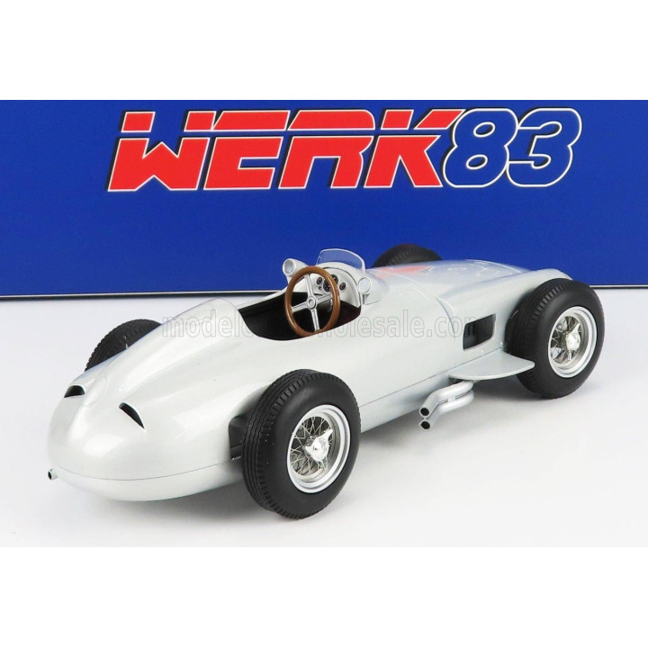 WERK83 MERCEDES BENZ F1  W196 N 0 PLAIN BODY 1954 - SILVER 1/18
