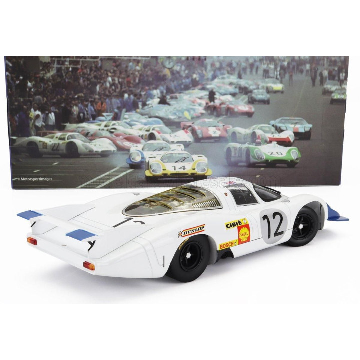 WERK83 PORSCHE 917LH 4.5L TEAM PORSCHE SYSTEM ENGENEERING N 12 24h LE MANS 1969 VIC ELFORD - RICHARD ATTWOOD - WHITE BLUE 1/18