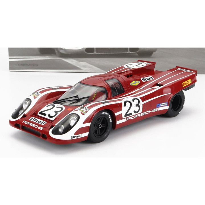 WERK83 PORSCHE 917K 4.9L TEAM SALZBURG N 23 WINNER 24h LE MANS 1970 H.HERRMANN - R.ATTWOOD - RED WHITE 1/18