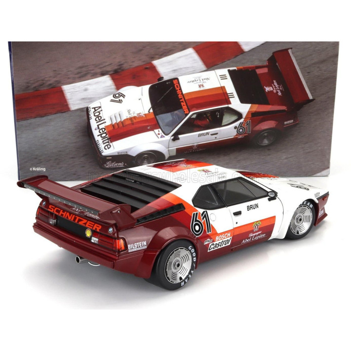 WERK83 BMW M1 M88 3.5L N 61 PROCAR SERIES MONACO RACE 1980 WALTER BRUN - RED WHITE 1/18