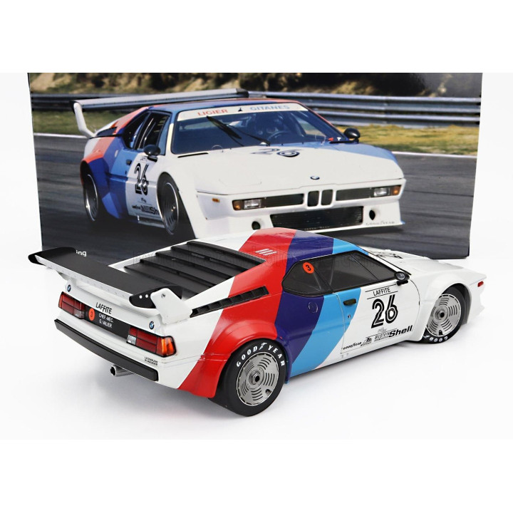 WERK83 BMW M1 M88 3.5L TEAM BMW MOTORSPORT N 26 PROCAR SERIES 1979 JACQUES LAFFITE - WHITE BLUE RED 1/18