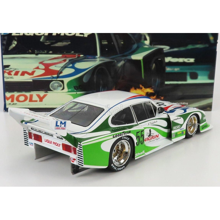 WERK83 FORD ENGLAND CAPRI TURBO Gr.5 TEAM LIQUI MOLY N 55 DRM 1981 MANFRED WINKELHOCK - WHITE GREEN 1/18