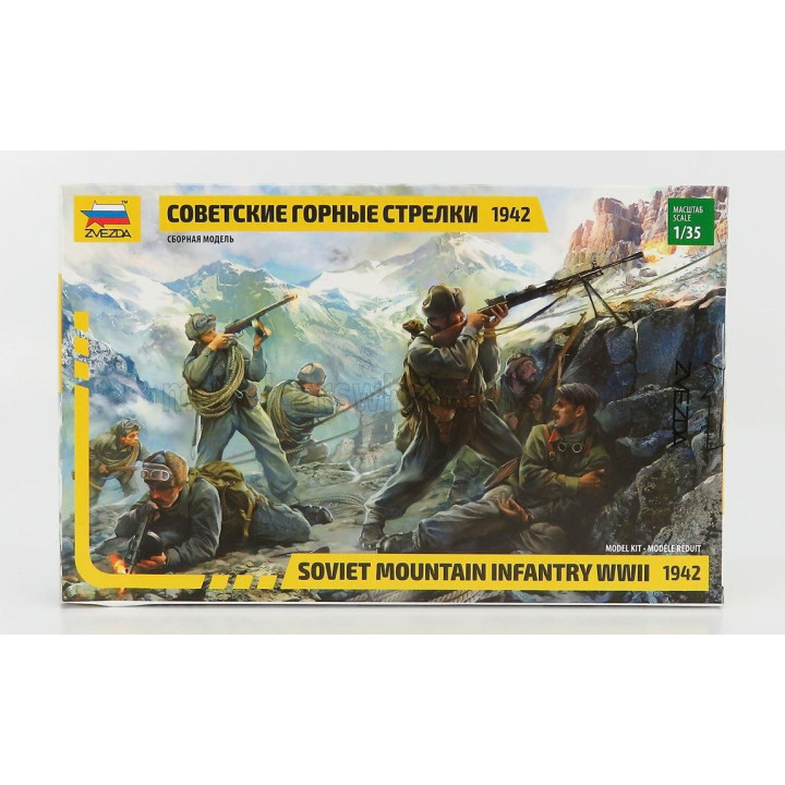 ZVEZDA FIGURES SOLDATI - SOLDIERS MOUNTAIN MILITARY 1942 1/35
