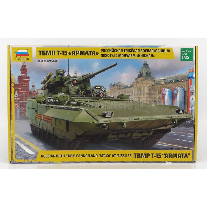 ZVEZDA TANK T-15 MILITARY RUSSIAN WITH 57MM CANNON AND ATAKA AT MISSILES 1/35