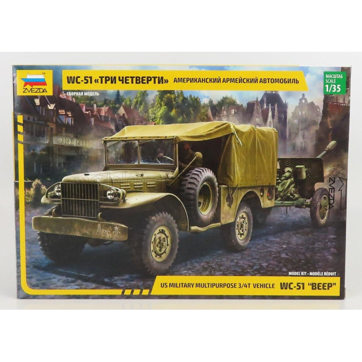 ZVEZDA DODGE WC-51 BEEP MILITARY 1945 1/35