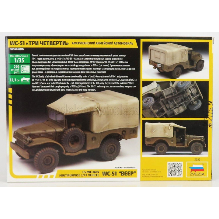 ZVEZDA DODGE WC-51 BEEP MILITARY 1945 1/35