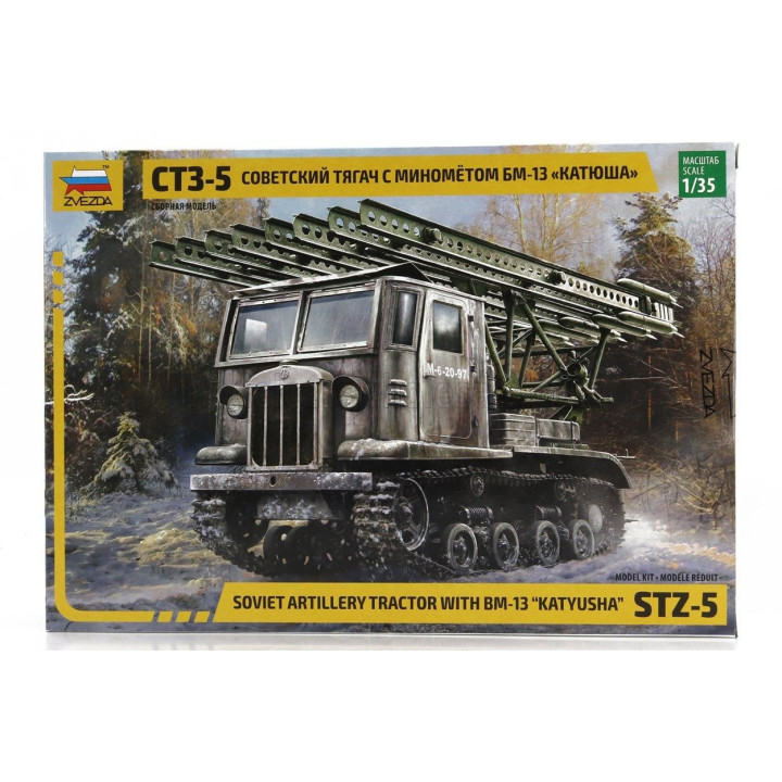 ZVEZDA TRUCK ZTZ-5 CT3-5 CINGOLATO SOVIET ARTILLERY TRACTOR MILITARY KATUUSHA 1944 1/35