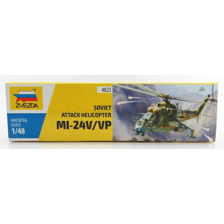 ZVEZDA HELICOPTER MI-24B SOVIET ATTAK 2009 1/48