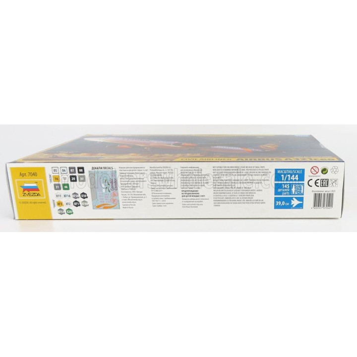 ZVEZDA AIRBUS AIRBUS A321ceo AIRPLANE CIVIL AIRLINER 2002 1/144
