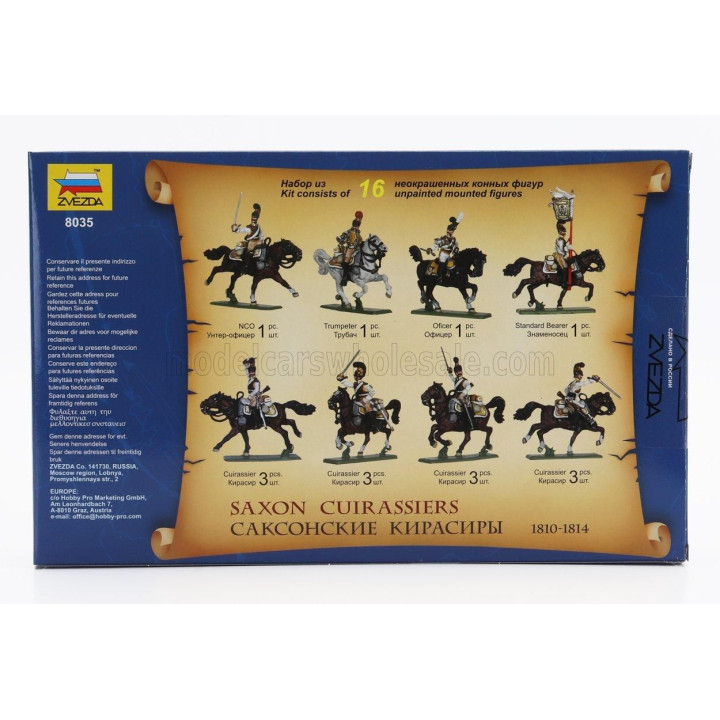 ZVEZDA FIGURES SAXON CUIRASSIER 1/72