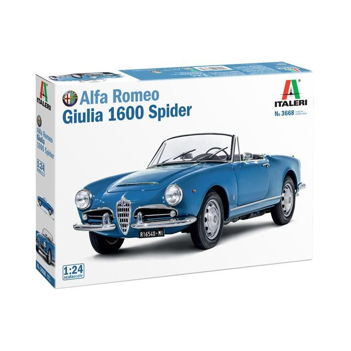 Model Kit auto 3668 - Alfa Romeo Giulia 1600 Spider (1:24)