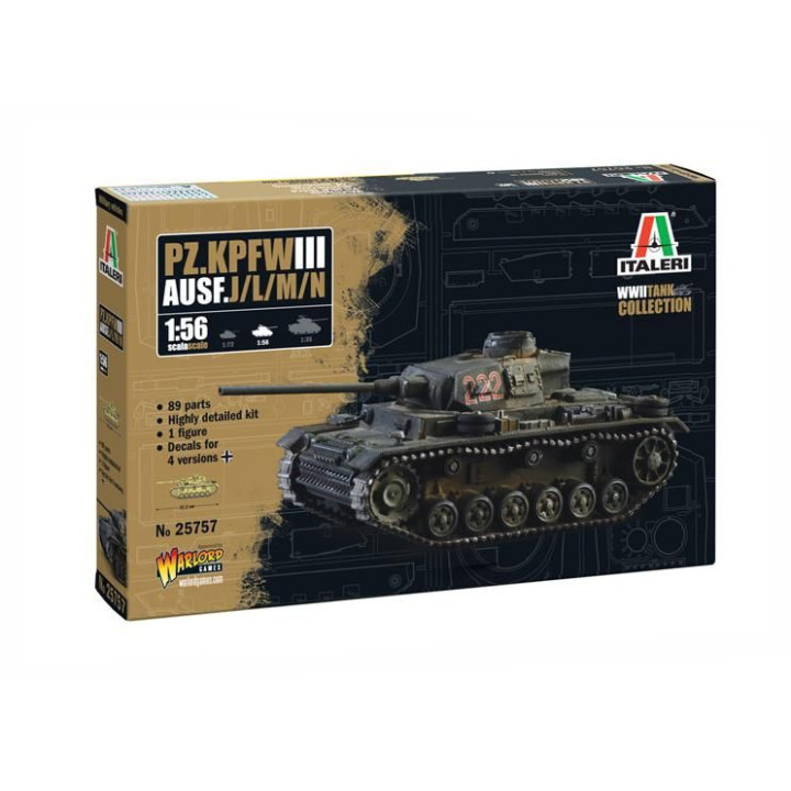 Model Kit tank 25757 - Pz. Kpfw. III Ausf. J//L/M/N (1:56)
