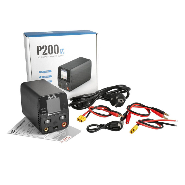 ToolkitRC P200 V2 30V 10A max 100/200W AC and DC Input
