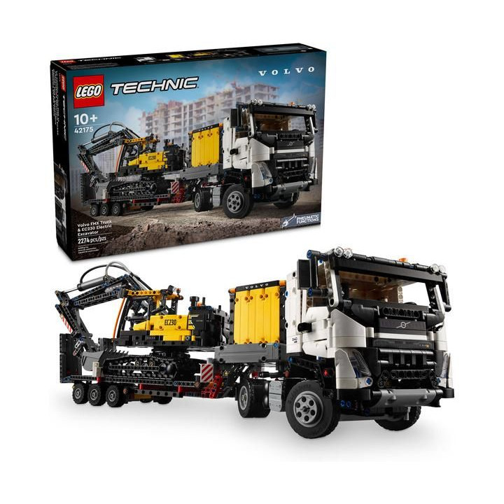 LEGO Technic - Nákladní auto Volvo FMX a elektrický bagr Volvo EC230