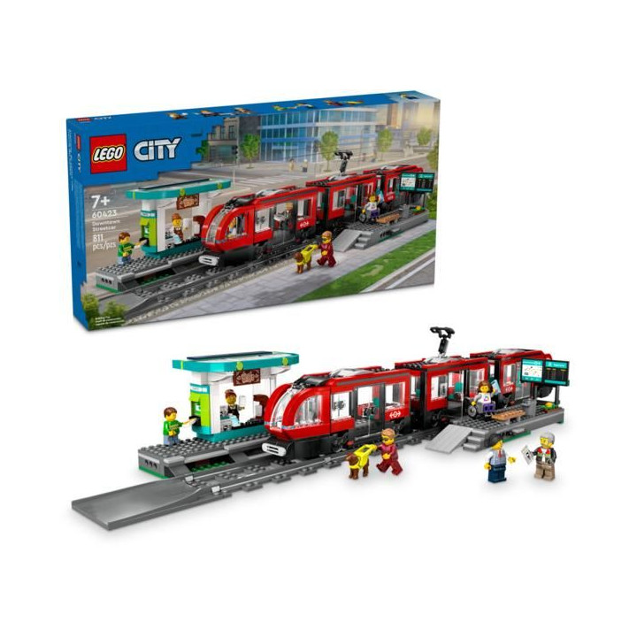 LEGO City - Tramvaj a zastávka v centru města