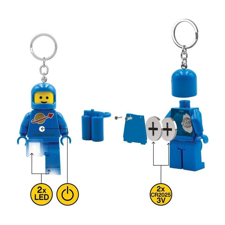 LEGO svítící klíčenka - Kosmonaut modrý