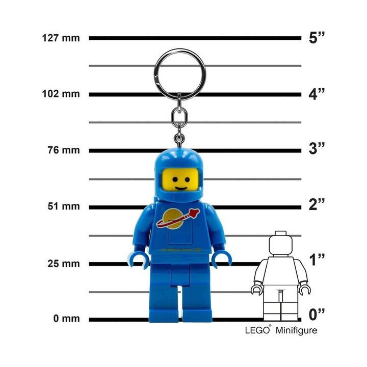 LEGO svítící klíčenka - Kosmonaut modrý