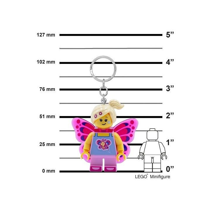 LEGO svítící klíčenka - Motýlí dívka