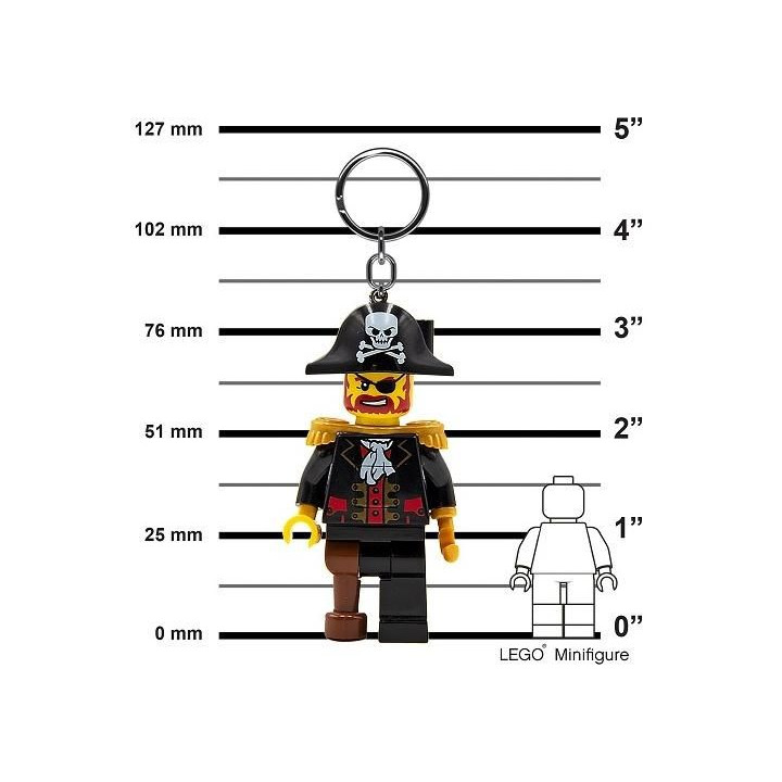 LEGO svítící klíčenka - Kapitán Brickbeard