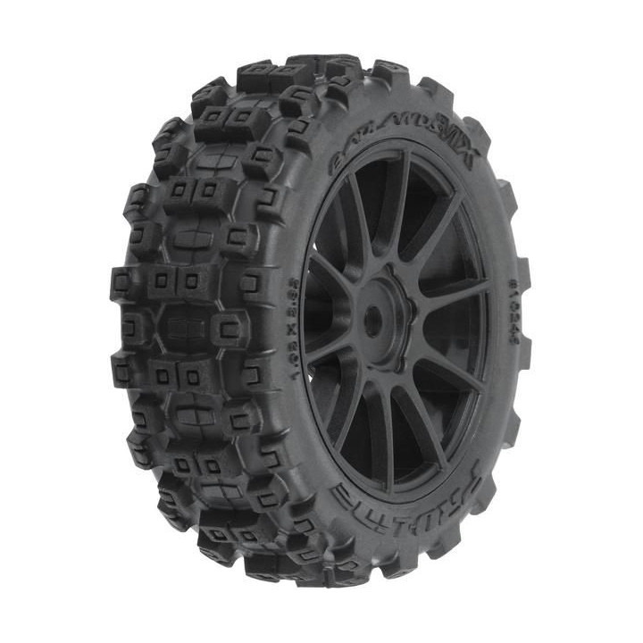 Pro-Line kolo 1.9" Badlands MX Buggy, Mach-10 disk černý: Typhon GROM