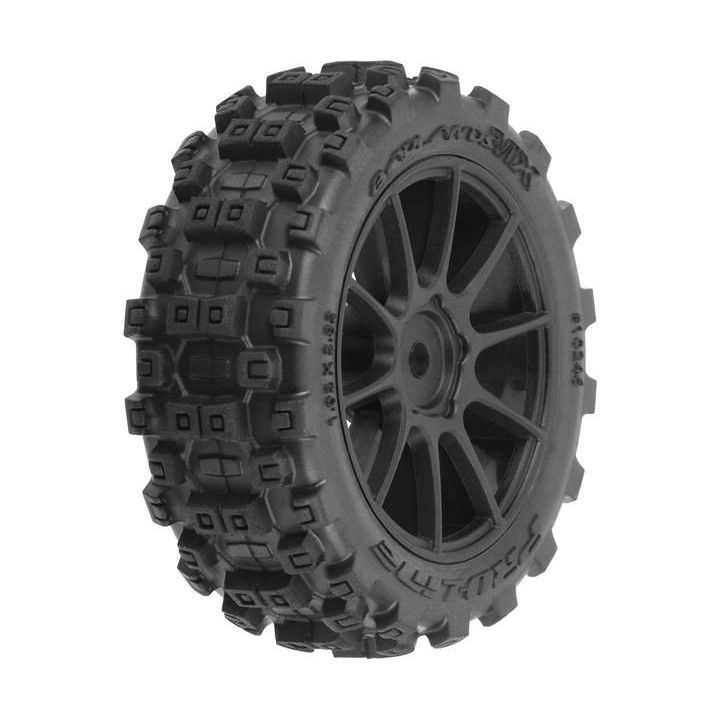 Pro-Line kolo 1.9" Badlands MX Buggy, Mach-10 disk černý: Typhon GROM