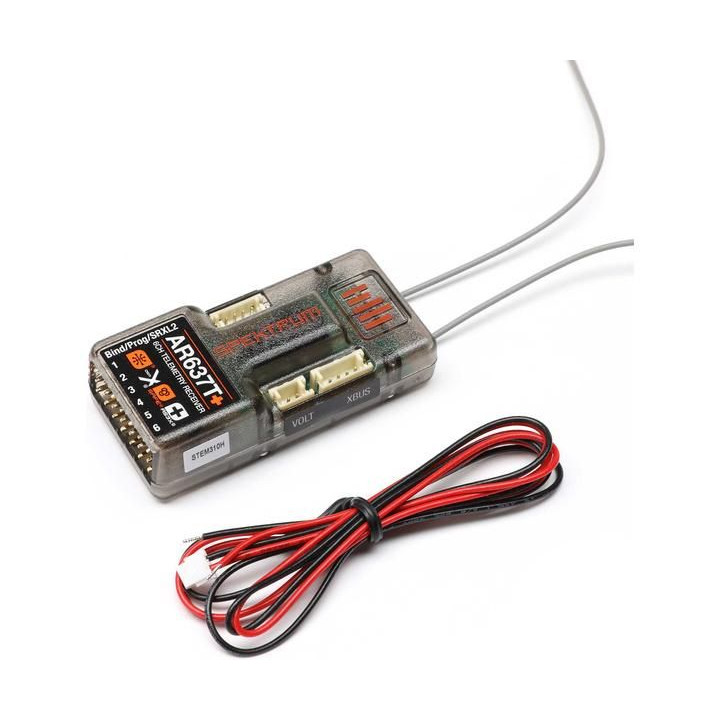 Spektrum přijímač AR637T+ AS3X+/SAFE s telemetrií