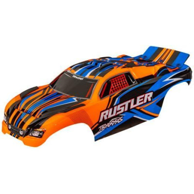 Traxxas karosérie Rustler bezsponková oranžová