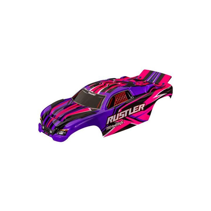 Traxxas karosérie Rustler bezsponková růžová