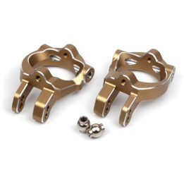Hliníkové závěsy předních těhlic, zlatá (L + P)