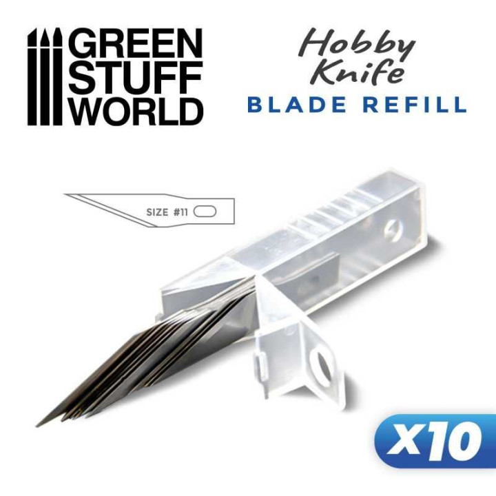 10x Hobby Knife Blade Refill / 10x náplň do hobby noža (skalpela)