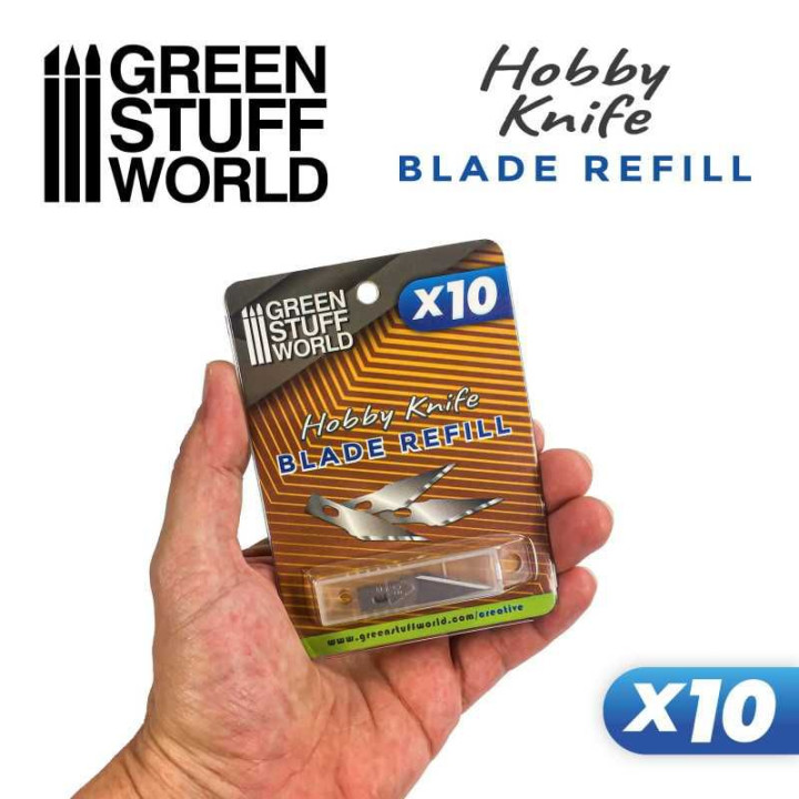 10x Hobby Knife Blade Refill / 10x náplň do hobby noža (skalpela)