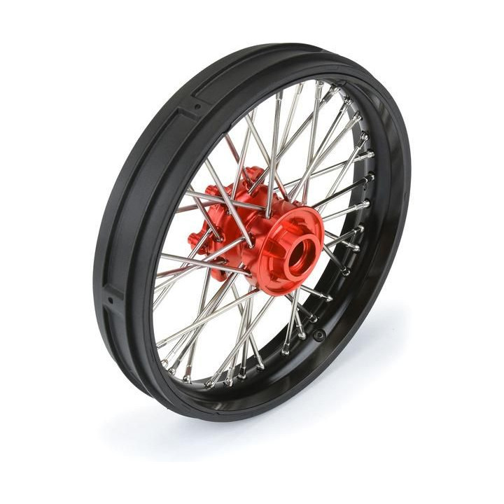 Pro-Line disk přední Pro-Spec V2 Bead, hliník, černý/červený: PM-MX