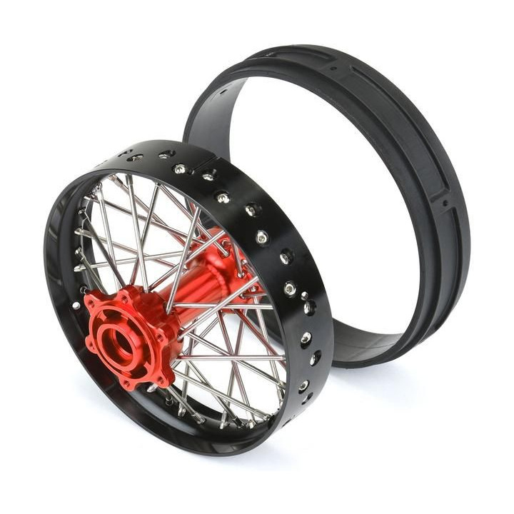 Pro-Line disk zadní Pro-Spec V2 Bead, hliník, černý/červený: PM-MX