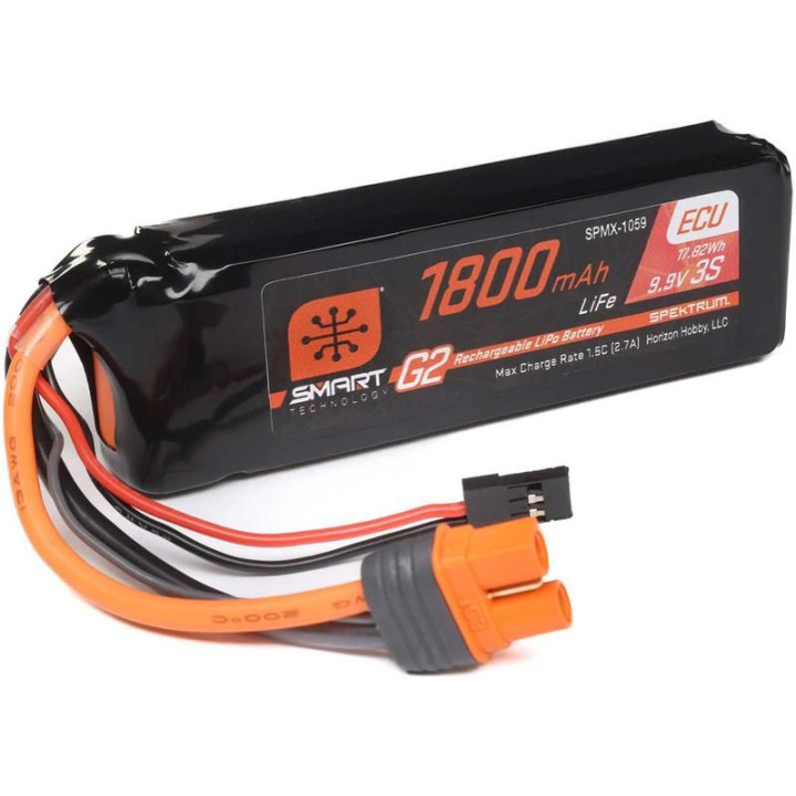Spektrum Smart G2 ECU LiFe 11.1V 1800mAh Rx 10C IC3