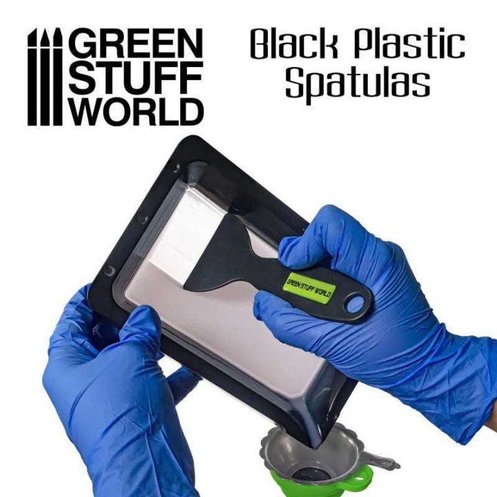 Black Plastic Spatulas - 3D printer / Čierne plastové špachtle - 3D tlačiareň