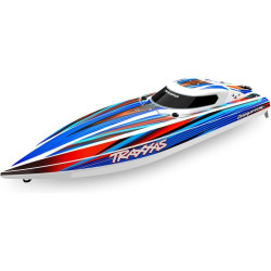 Hbitý a obratný RC model lodi Traxxas Disruptor s délkou 26" a rychlostí až 64 km/h. Odolný trup Deep-V z ABS, výkonný střídavý pohon 4S a duální vodní chlazení. Nová funkce Rapid Right s okamžitým otočením pomocí hybnosti motoru. Bezsponkový...
