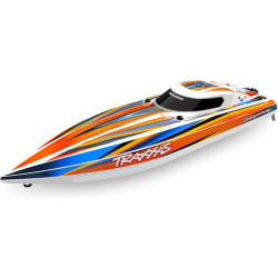 Hbitý a obratný RC model lodi Traxxas Disruptor s délkou 26" a rychlostí až 64 km/h. Odolný trup Deep-V z ABS, výkonný střídavý pohon 4S a duální vodní chlazení. Nová funkce Rapid Right s okamžitým otočením pomocí hybnosti motoru. Bezsponkový...