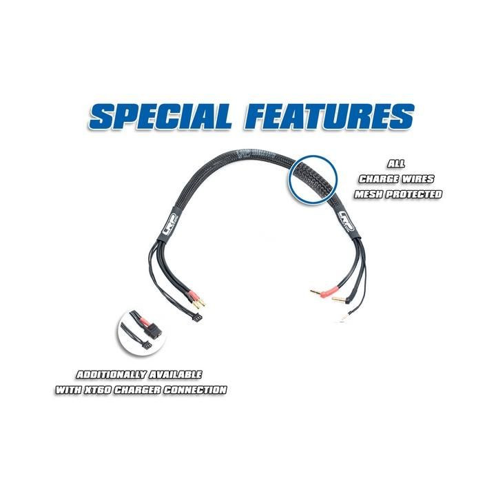 Nabíjecí kabel 60cm 2S LiPo HARDCASE z G4 na P4/5 včetně balančního konekt. EHR