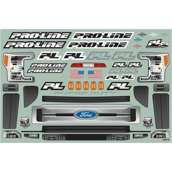 Pro-Line karosérie 1:10 2017 Ford F-250 Super Duty čirá (rozvor 313mm)