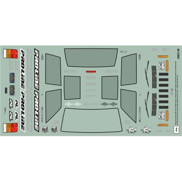 Pro-Line karosérie 1:24 2001 Jeep Cherokee čirá: SCX24