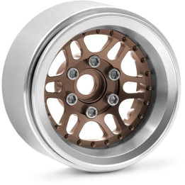 1.9'' Hliníkové beadlock disky offset -10 mm pro 1/10 crawler/expedice bronzové - 2 ks