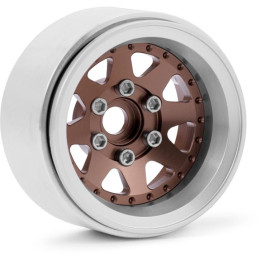 1.9'' Hliníkové beadlock disky offset -10 mm pro 1/10 crawler/expedice bronzové - 2 ks