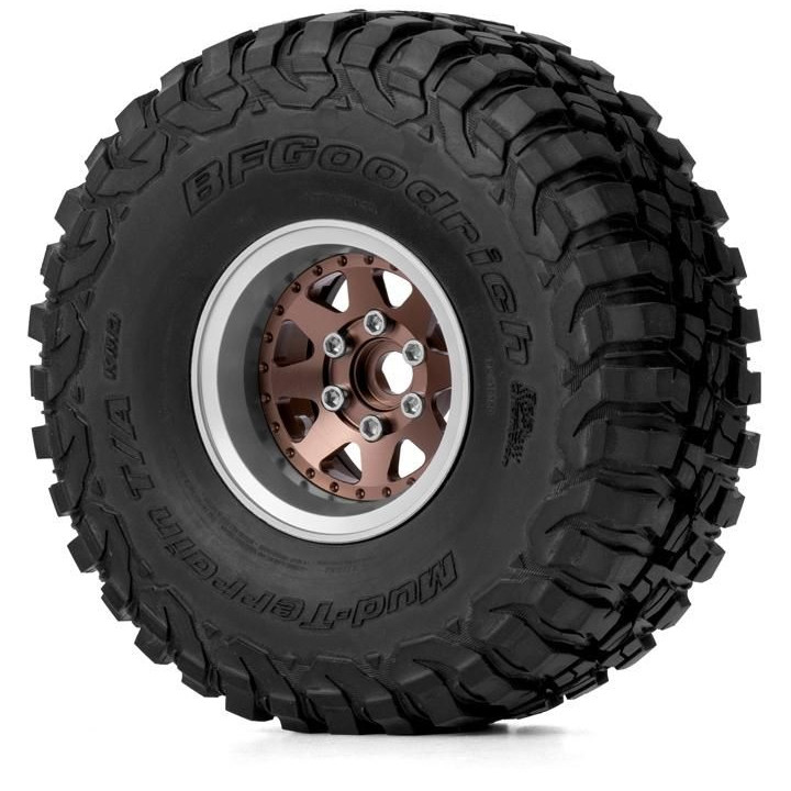 1.9'' Hliníkové beadlock disky offset -10 mm pro 1/10 crawler/expedice bronzové - 2 ks
