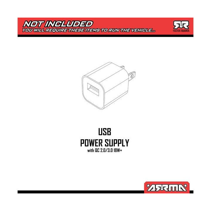 Arrma Fury Mega 550 1:10 RTR modrá