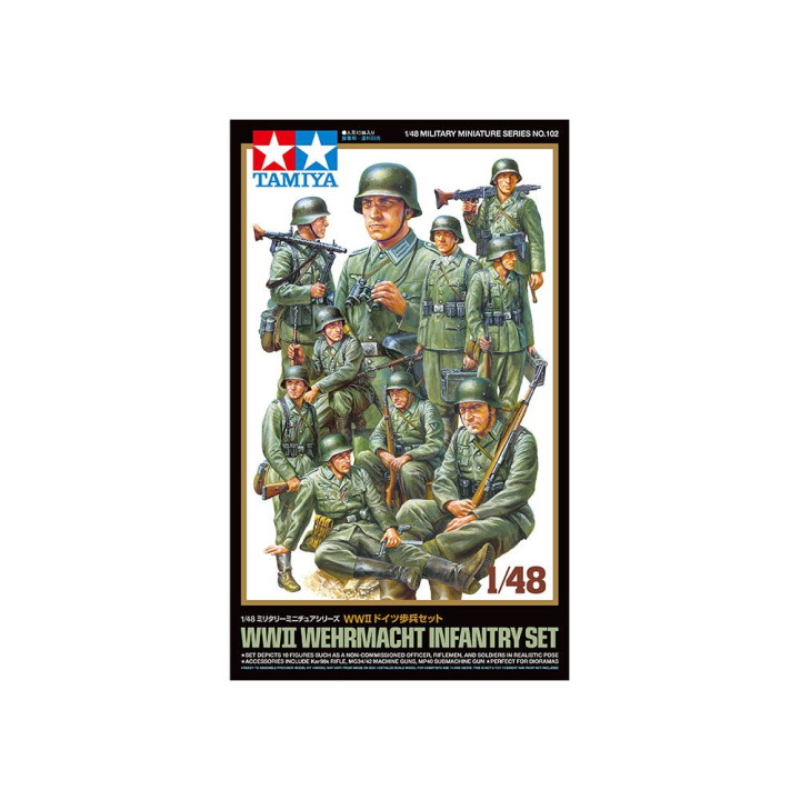 Tamiya 32602 WWII Wehrmacht Infantry Set 1/48