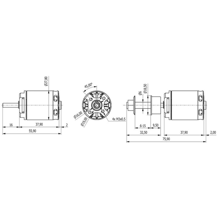 AXI 2220/16 V3 střídavý motor